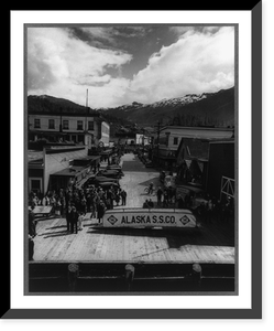Ketchikan, Alaska, the first stop that tourists, sailing on the Alaska steamship line, make, Vintage Print