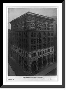 Vintage Building Photo - Chicago, Illinois - The New Marshall Field
