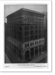 Vintage Building Photo - Chicago, Illinois - The New Marshall Field