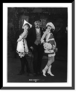 Marvel Rea (left), Ford Sterling, and Alice Maison, appearing in Mack Sennett Comedies, Vintage Print