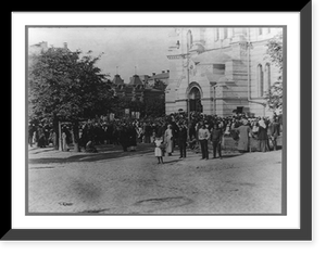 Religious services held in front of the church, St. Vladimir, Kiev, Russia, Historic Reproduction