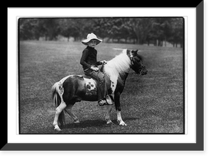 Archie Roosevelt on pony, Historic Print