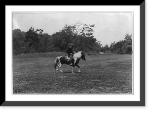 Historic Framed Print, [Archie Roosevelt riding pony],  17-7/8" x 21-7/8"