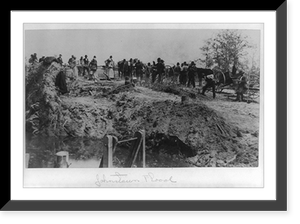 Afro-Americans with wagons at flood site, some digging, Johnstown, Pennsylvania, Vintage Print