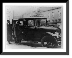 Historic Photo Print - Washington DC - Woman getting into back seat
