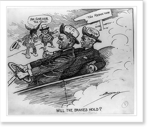 Vintage Photo Print - Will the brakes hold.Berryman - Vintage Wall Art Gift
