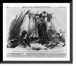 Scene in camp life. mess no. of the 13th Illinois Volunteers, in their camp before Corinth, Miss..from a sketch by our special artist Henri Lovie, Antique Wall Art