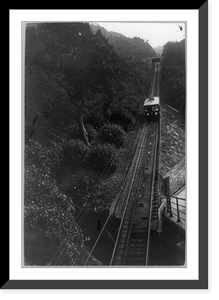 Historic Framed Print, [Tramway to peak of hill, Hong Kong].Mee Fong Studio, No. 7 Wyndham St., Hong Kong.,  17-7/8" x 21-7/8"