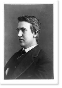 Antique Portrait - Thomas Edison, head-and-shoulders portrait