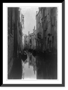 Historic Framed Print, A bit of Venice,  17-7/8" x 21-7/8"