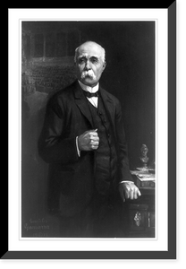 Historic Framed Print, [Georges Clemenceau, three-quarter length portrait, standing, facing slightly left],  17-7/8" x 21-7/8"