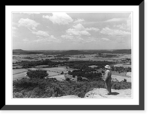 Looking northwest across Six Mile Creek valley from Fort Bluff in Morgan County, Alabama, Antique Poster