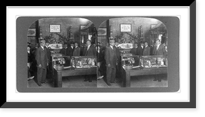 Everybody welcome, reception room of Armours Packing Plant, 100,000 visitors annually, Chicago, U.S.A, Historic Print