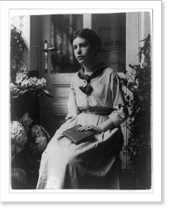 Antique Portrait - Anna Freud, three-quarter length portrait, seated
