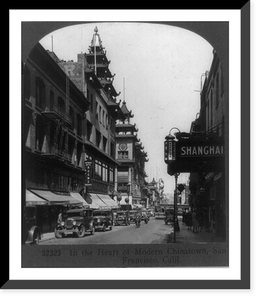 In the heart of modern Chinatown, San Francisco, Calif, Vintage Print