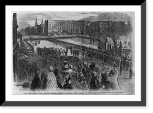 The Twentieth United States colored troops receiving their colors on Union Square, March 5, 1864, Antique Wall Art