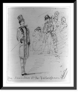 Historic Framed Print, The admiration of the furloughmen - 2,  17-7/8" x 21-7/8"