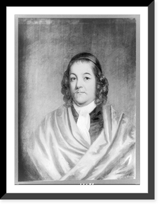 Simon Bradstreet, Governor of Massachusetts Bay Colony, half-length portrait, facing front, Vintage Poster