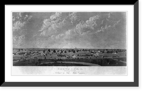 Columbus, O., taken from the blind asylum.engraved by Felch, Antique Wall Art