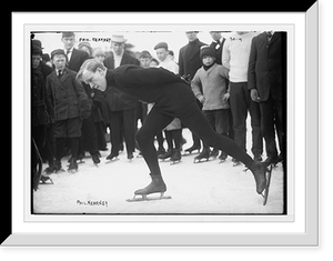 Historic Framed Print, Phil Kearney of Saratoga Skating Club, Brooklyn, N.Y.,  17-7/8" x 21-7/8"