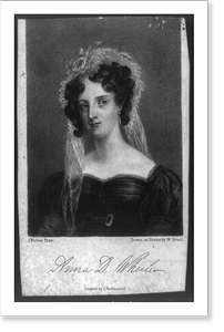 Antique Photo Print - Anna D. Wheeler.drawn on stone by M. Gauci