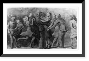 Soldiers dancing, 99 Park Avenue, New York Classic, Historic Print