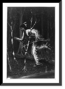 An Indian runner.Frederic Remington, Vintage Print