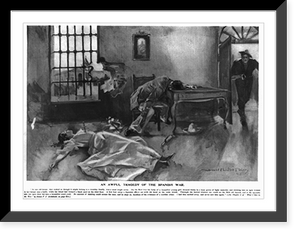 Historic Framed Print, An awful tragedy of the Spanish War.Howard Chandler Christy, '98.,  17-7/8" x 21-7/8"