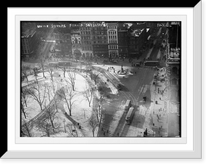 Union Square from a skyscraper, New York, Antique Wall Art
