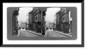 Church Street, facing Henry VII Gateway. oldest street in England, Windsor, England, Historic Print