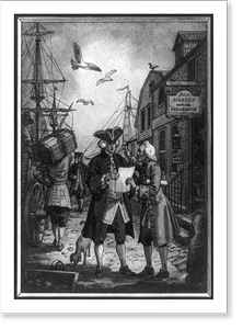 Vintage Photo Print - Boston - The First insurance office, 1724