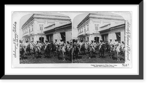 Historic Framed Print, Cuban insurgents in Villa Clara, Cuba,  17-7/8" x 21-7/8"