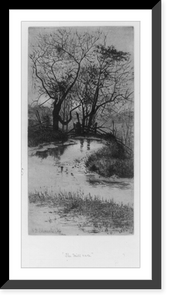 The mill race.G.D. Clements, Historic Print