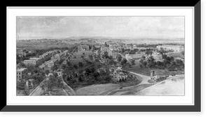 Historic Framed Print, D.C., Washington. Howard University. 1910. Plans. Drawing,  17-7/8" x 21-7/8"