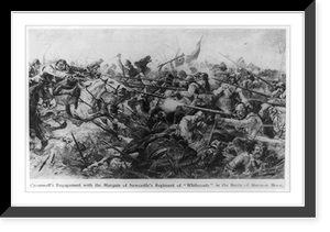 Cromwell's engagement with the Marquis of Newcastle's regiment of Whitecoats" in the Battle of Marston Moor July 2, 1644" Classic, Historic Reproduction