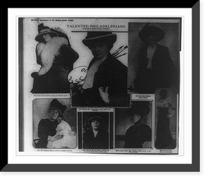 Historic Framed Print, Talented Philadelphians,  17-7/8" x 21-7/8"