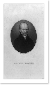 Vintage Americana Print - Alfred Moore, 1755 - Antique Wall Decor Print