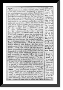 Vintage Americana Print - Excerpt of Lincoln's speech, 1858