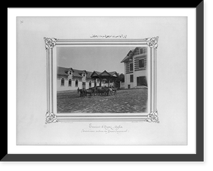 Historic Framed Print, [In the Ayazaga stable, the third section of the Imperial Stud Farm].Constantinople, Abdullah Fr&egrave;res.,  17-7/8" x 21-7/8"