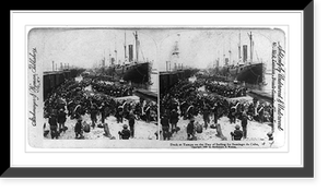 Dock at Tampa on the day of sailing for Santiago de Cuba, Antique Wall Art