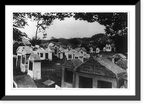 Historic Framed Print, Old Jewish cemetery, Vilna, Russia,  17-7/8" x 21-7/8"