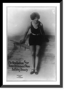 Our new radium $5.00 home permanent wave bathing beauty, Antique Poster