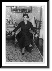 Amy Castles, full length portrait, seated, facing front. Australian singer, Antique Poster