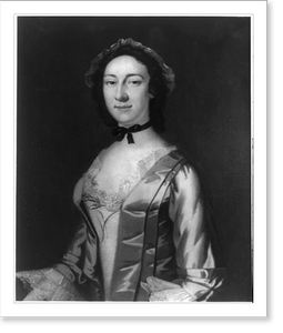 Vintage Portrait - Mrs. Lewis Morris, half length portrait, facing left