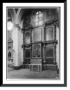 Historic Framed Print, Iglesia de la Regina, Mexico City, Mexico: Lateral altar, Chapel of La Purisima - 2,  17-7/8" x 21-7/8"