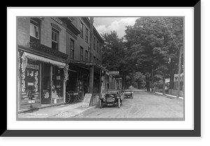 Historic Framed Print, New York. Red Hook. East Market Street,  17-7/8" x 21-7/8"