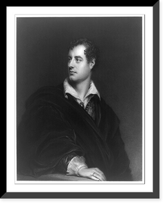 Historic Framed Print, Lord Byron,  17-7/8" x 21-7/8"