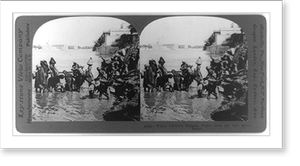 Historic Landscape - Water carriers dipping water form the Nile River