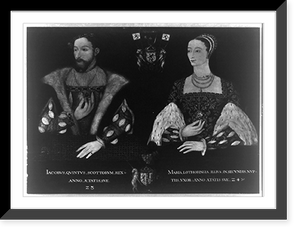 Historic Framed Print, James V, of Scotland and Queen Mary of Lorraine,  17-7/8" x 21-7/8"