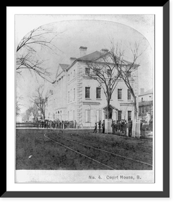 Historic Framed Print, Courthouse, Charleston, S.C.,  17-7/8" x 21-7/8"